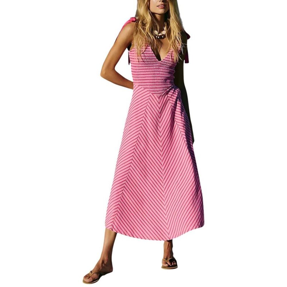 Leon Gori Womens Camila Blanco Midi Dress